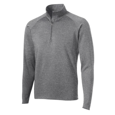 Stretch Quarter Zip - Charcoal Heather