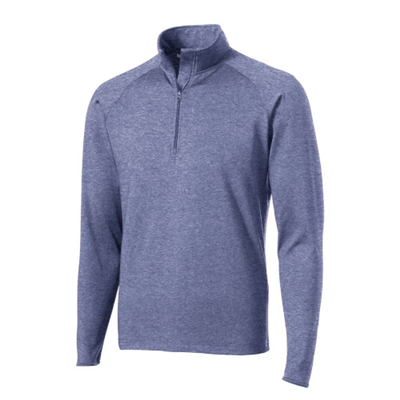 Stretch Quarter Zip - True Navy Heather